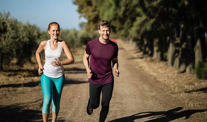 hardlopers met lange hardloopbroek