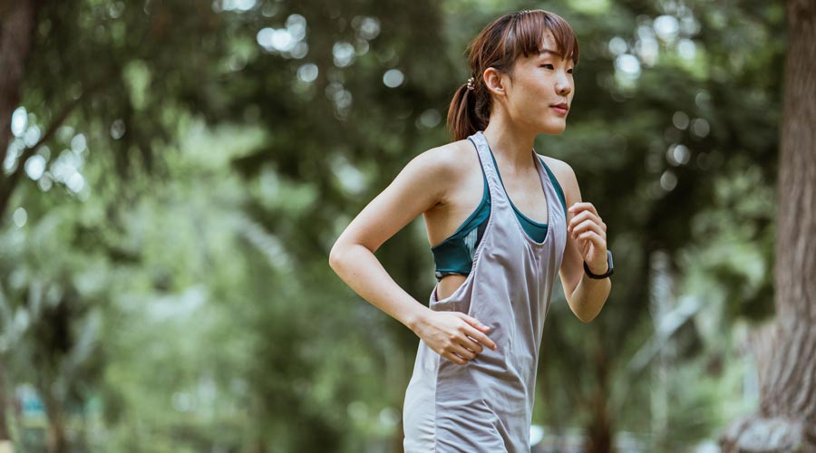 Hardloopsinglet of hardlooptop