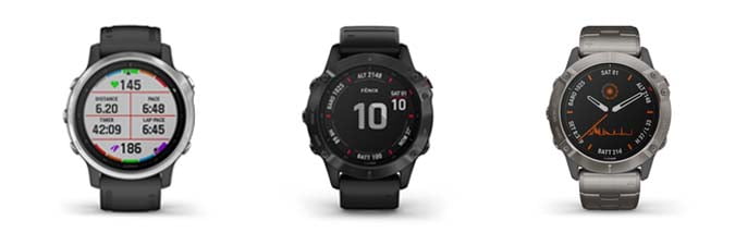Garmin Fenix 6 modellen